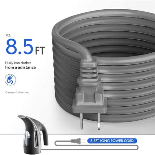 HiLIFE Steamer for Clothes, Portable Handheld Design, 240ml Big Capacity, 700W, Strong Penetrating Steam, Removes Wrinkle, for Home, Office(ONLY FOR 120V)-Black