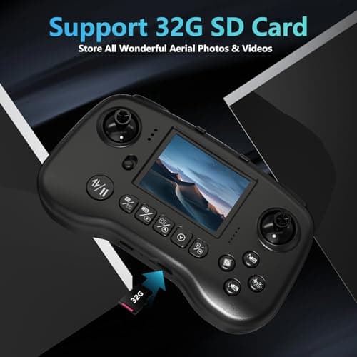 TTROARDS Drone with 4k Camera for Adults, Drone with LCD Screen 2.8 Inch, 32G SD Card, Professional Brushless Motor 270° Obstacle Avoidance, Foldable Remote Control Mini Quadcopter for Beginners