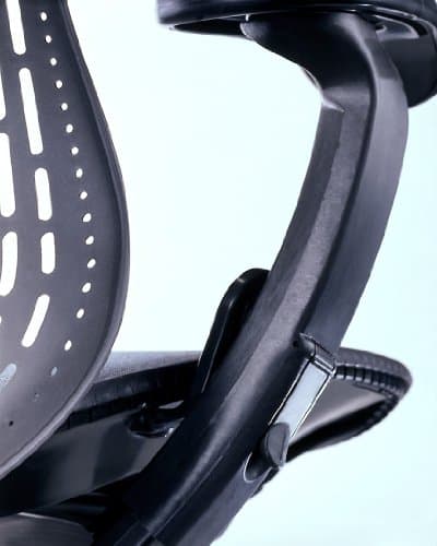 Mirra Chair by Herman Miller: Fully Featured w/Forward Tilt - Adjustable Arms - FlexFront Seat - Tilt Limiter - Lumbar Support - Hard Floor Casters - Graphite Frame/Graphite Seat