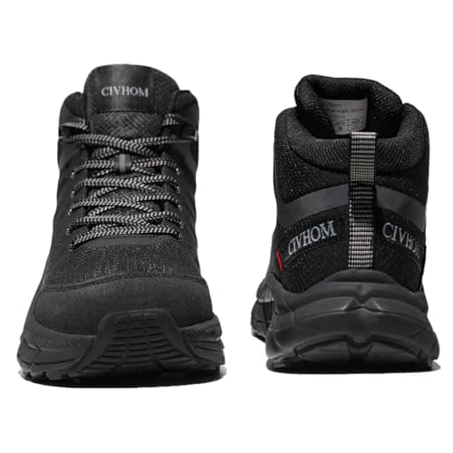 CIVHOM Men Breathable Outdoor Hiking Shoes, Comfortable Trekking Trail Sneakers for Walking & Adventures