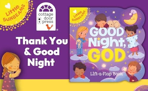 Good Night, God - Lift-a-Flap Board Book Gift for Easter Basket Stuffer, Christmas, Baptism, Birthdays Ages 1-5 (Little Sunbeams) 1680523759