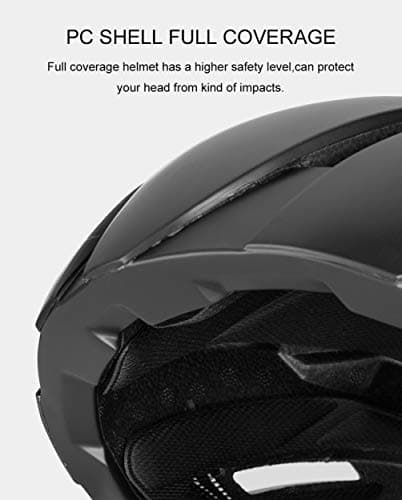 ROCKBROS Adult Bike Helmet Streamlined Aerodynamic, Comfortable Y - Shaped Strap Cycling Helmet for Larger Head Men Women Reflective Adjustable Webbing for Road & Mountain Biking