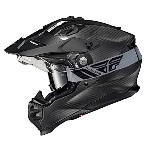 ScorpionEXO XT9000 Full Face Carbon Fiber Adventure Motorcycle Helmet with Pinlock Ready Shield Bluetooth Ready Speaker Pockets DOT ECE Solid (Matte Black - X-Large)