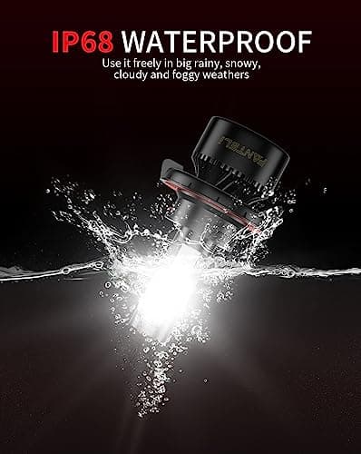 𝖧𝟣𝟥/𝟫𝟢𝟢𝟪 Bulbs, 6500K Cool White 40000LM 900% Brightness, Backup 1:1 Size Plug and Play IP68 Waterproof Interior Off-Road Lights, Pack of 2