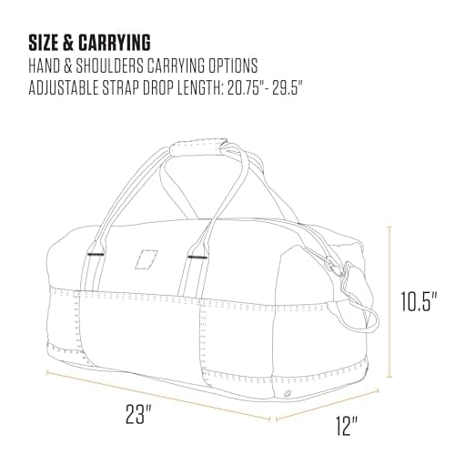 Carhartt Carhartt Classic Duffels, Heavy-Duty Bag for Jobsite, Gym and Travel