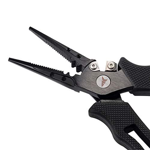 KastKing Cutthroat 7 inch Fishing Split Ring Pliers, 420 Stainless Steel Fishing Tools, Saltwater Resistant Fishing Gear, Tungsten Carbide Cutters