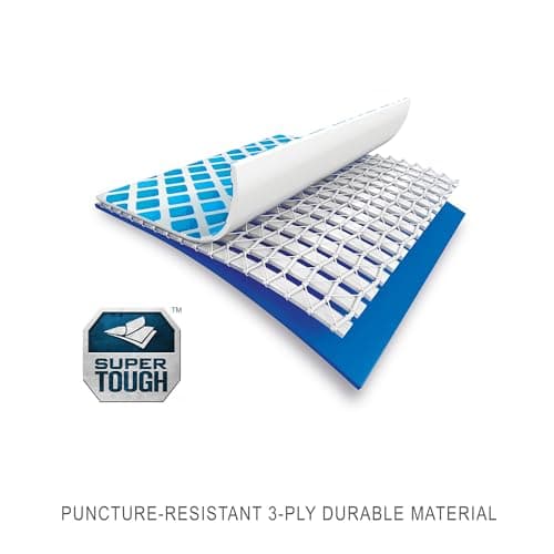 Intex 14.75' x 86" x 33" Rectangular Frame Above Ground Outdoor Backyard Swimming Pool with Flow Control Valve for Quick Draining, Blue - Pool Only