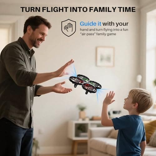 SYMA X100 Drone for Kids 8-12, Automatic Obstacle Avoidance, Up to 20 Mins Flight Time(2 Batteries), One-Key 360°Flips and Altitude Hold, Full-Guard Safe Indoor Drone Gift for Boys & Girls