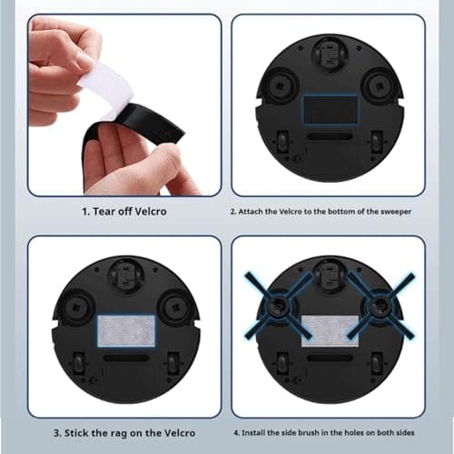 3-in-1 Self-Emptying Robot Vacuum and Mop, Auto Mop & Vacuum for Hardwood Floors & Carpets, Handles Pet Hair