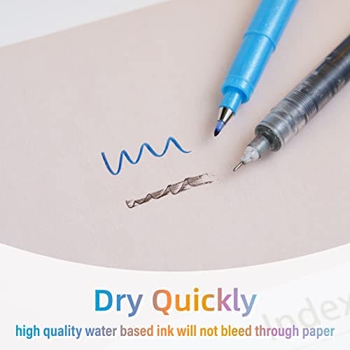 Sign Brush Pen, 15pcs Calligraphy pen Flair Pens Fine Point(0.4mm) Assorted Colors, Felt Tip Pens Art Brush Marker, Journaling Pen Set for Beginners Adult Hand Lettering Calligraphy