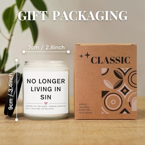 Wedding Gifts for Newlyweds, Engagement Gifts for Couples Newly Engaged, Funny Couples Present, Bride and Groom Gift, Wedding Candles