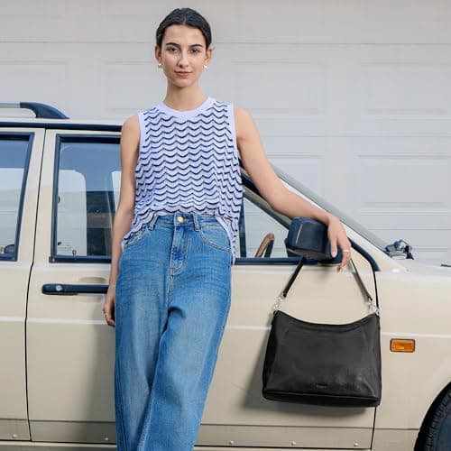 befen Genuine Leather Purse for Women Soft Leather Hobo Crossbody with 2 Detachable Straps Large Womens Purses And Handbags