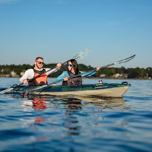 Pelican Argo 136XP - Sit in Tandem Kayak - Patented Ram-X™ Material - Lightweight Stable - 13 ft
