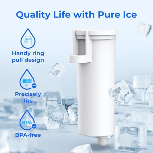 Waterdrop C33 Ice Maker Water Filter, Replacement for GE® Profile Opal Nugget Ice Maker Filter, P4INKFILTR, with Ring Pull, NSF 42&372 Certified, 3 Pack