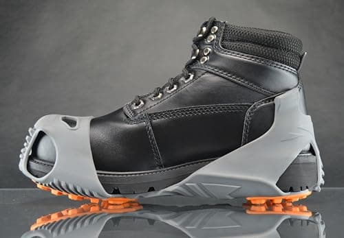 Winter Walking Low-Pro Ice Cleat, Heavy-Duty Industrial Grade Traction Aid for Walking on Snow and Ice (1 Pair)