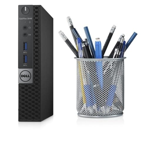 Dell OptiPlex 3040 Micro PC Mini Desktops, Intel Core 6th Gen 3.2GHz, 8 GB RAM, 256 GB SSD, WiFi, Bluetooth, Keyboard & Mouse, Windows 11 Pro (Renewed)