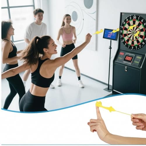 Chalyna 22 Pcs Flying Chicken Slingshot Rubber Finger Chicken Slingshot Include 16 Rubber Finger Toys 6 Dart Cups Funny Christmas Stuffers Novelty Gifts for Birthday Christmas Easter Party Favor