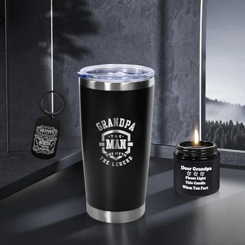 Tecanne Birthday Gifts For Grandpa - Fathers Day Gift Box Baskets For Grandpa, Husband, Men Best Christmas Package Gift Ideas