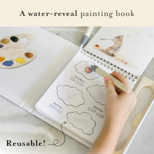 Wishy Washy (Water Reveal Edition): A Reusable Water Reveal Activity Book Teaching First Words and Colors (Tabitha Paige Children's Book Series) 196318355X