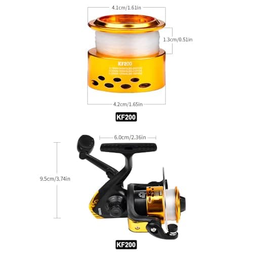Spinning Fishing Reel, CNC Aluminum Spool, 1 BB Light Weight, 5.2:1 Gear Ratio
