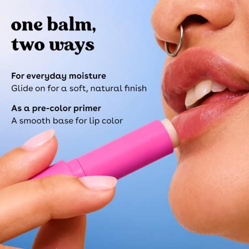 eos Natural Shea Lip Balm- Birthday Cake, All-Day Moisture Lip Care Products, 0.14 oz
