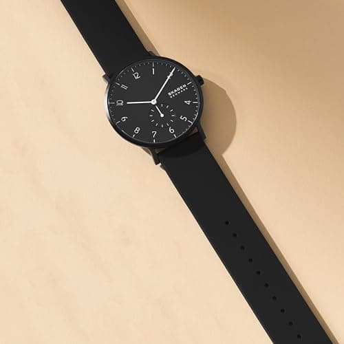 Skagen Aaren Men's Watch or Women's Watch, Silicone Watch for Men or Women