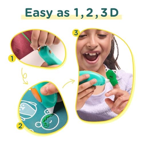 3Doodler Start+ Essentials (2024) 3D Pen Set for Kids, Easy to Use, Learn from Home Art Activity Set, Educational STEM Toy for Boys & Girls Ages 6+