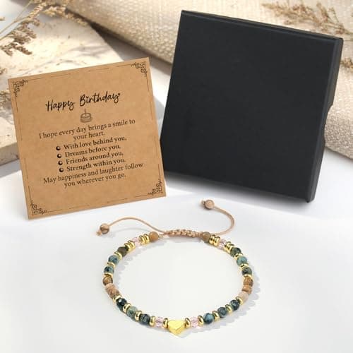 Sister Gift from Sister, Best Friend Friendship Bestie Bracelets, Turquoise Bracelet, Christmas Stocking Stuffers for Woman Unique Birthday Gifts for Women, Friend Gifts for Women B0G4LNWG5R