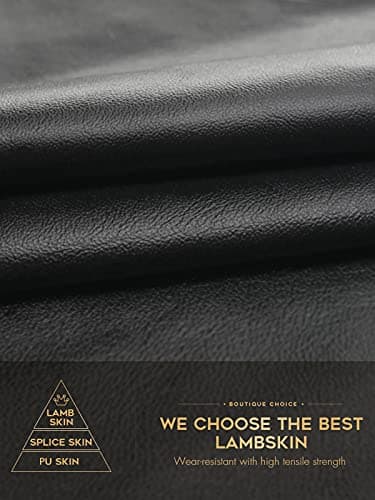 Vislivin Full-Hand Womens Touch screen Gloves Genuine Leather Gloves Warm Winter Texting Driving Glove