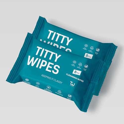 Titty Wipes Gifts for Girlfriend Unique Funny Gag Gifts for Women, Intimate Wipe for Women, Couples Sexy Gift Sets, Girlfriend Gifts, Bachelorette Gift for Bride, Bridal party Gift,1 Pack-64 Wipes