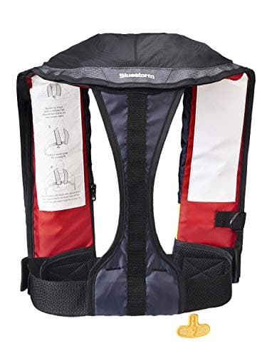 BLUESTORM Stratus 35 Inflatable Life Jacket PFD for Adults | US Coast Guard (USCG) Approved Automatic Self Inflating Life Vest Preserver with Manual Ripcord