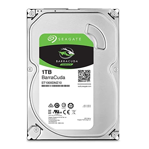 Seagate BarraCuda 1TB Internal Hard Drive HDD – 3.5 Inch SATA 6 Gb/s 7200 RPM 64MB Cache for Computer Desktop PC (ST1000DM010)