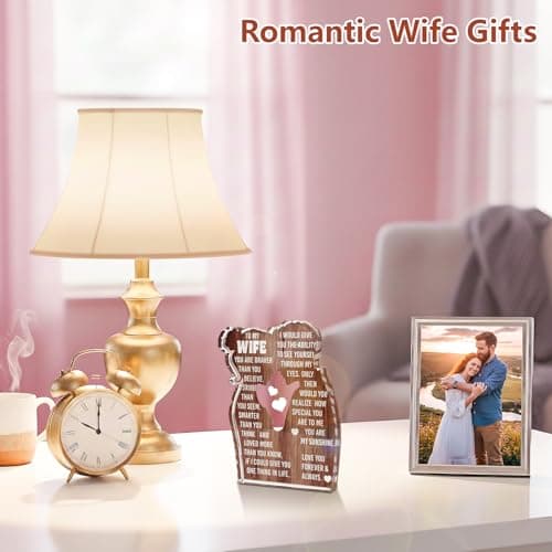Wife Romantic Anniversary Wedding Gifts for Wife I Love My Wife Birthday Gift Ideas for Women Best Wife Present Gifts for Wife Anniversary Birthday Gifts Ideas to My Wife, Acrylic Sign B0DCBFFQ2X