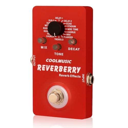 Coolmusic Multi Effects Pedal Digital Guitar Pedal with 16 Effects True Bypass