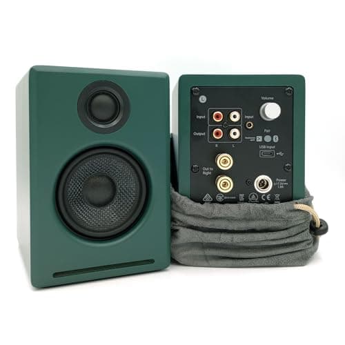 Audioengine A2+ Desktop 24 Bit Limited Edition Wireless Bluetooth Desktop Speakers - 60W Computer Speakers for Music and Gaming Accessories