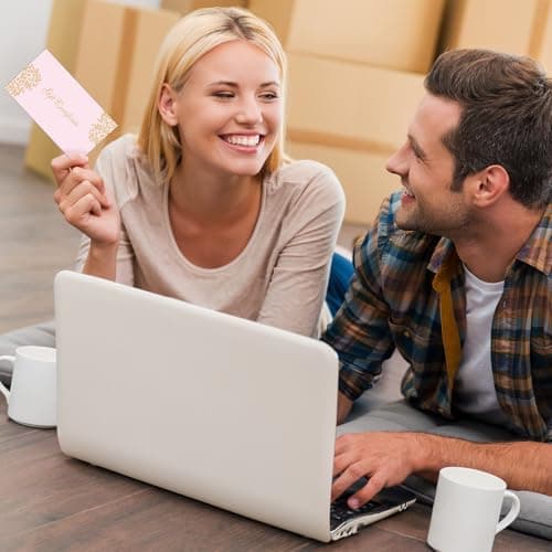 Generic Paper Certificate Gift Card, Customer Client Voucher for Spa Salon Restaurant, Thanksgiving Christmas, Small Business Outus 50 Pcs Blank Gift Certificate for Business Voucher 3.5x7 Inch, Pink B0DBJ4V29J