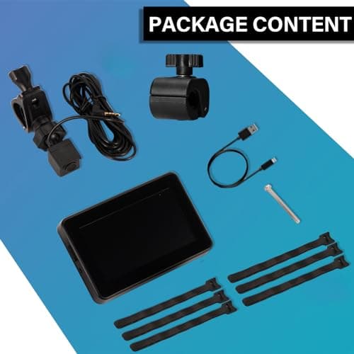 Bike Camera Rechargeable Battery 360° Rotation - Color Night Vision 3 Mins Easy Installation Wide View Handlebar 4.3'' HD 1080P Monitor Bicycle Rear View Camera for Mountain Ebike Wankskey