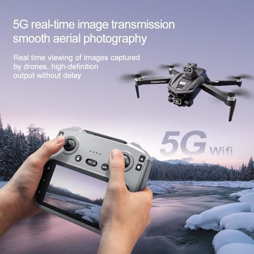 GPS Drone with 4K Camera, 4.5" LCD Display Screen Controller- 3,280ft RC Range, Auto return, Follow Me, Go Home, Gesture Control, One Key Takeoff/Landing, Altitude Hold,led Light ，Professional Quadcopter for Aerial Photography Control and Video Recording, Sports Racing Car Appearance, Adult Beginner-Friendly FPV RC Quadcopter For Kids 8-12