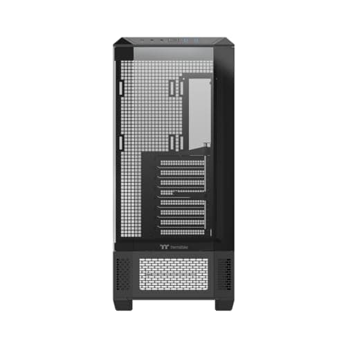 Thermaltake View 600 TG; Full Tower; 420mm Radiator Support; 480mm GPU Clearance; Hidden Connector Support; Rotatable PCIe Slots; 220mm PSU Clearance; Black; CA-11H-00F1WN-00