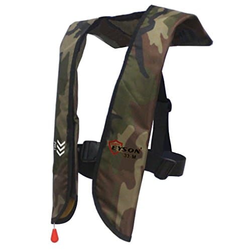 Eyson Inflatable Life Jacket Life Vest Basic Manual (639 Green Camouflage Manual)