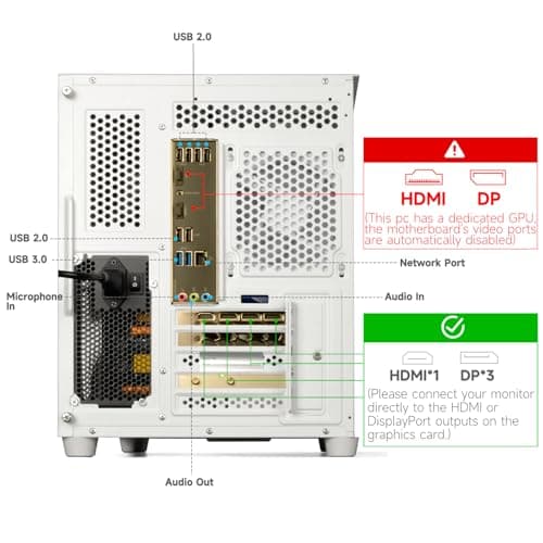 LXZ Gaming PC Desktop - Ryzen 7 9700X, Radeon RX 9060 XT 16GB, 32GB DDR5 RAM, 2TB NVMe 4.0 SSD, 850W PSU - Ready for 1440p & 4K 8K Gaming, VR, and Streaming Tower Computer (White)