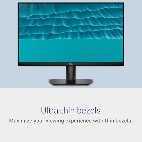 Dell 24 Monitor - SE2426H - 23.8-inch FHD (1920x1080) 144Hz 1ms Display, in-Plane Switching (IPS) Technology, AMD FreeSync™, TÜV 3-Star 2X HDMI, Tilt