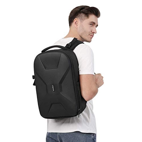 15-16 inch Waterproof Hardshell Case with Tripod Holder&Laptop Compartment Compatible with Canon/Nikon/Sony, Black MOSISO Camera Backpack, DSLR/SLR/Mirrorless Photography Camera Bag B07ZCRWPPV
