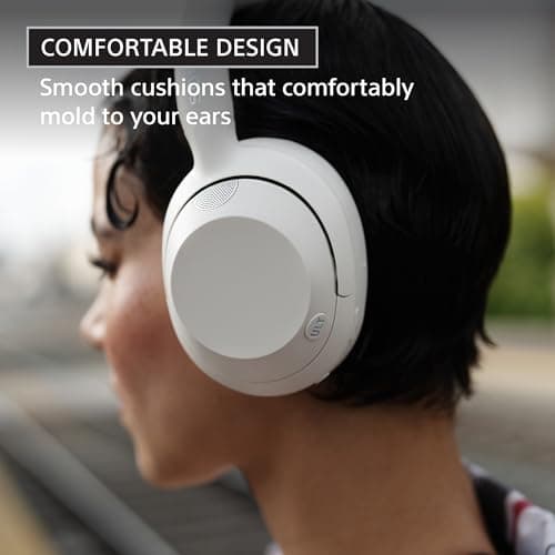 Sony ULT WEAR Over-Ear Noise Canceling Bluetooth Headphones with Alexa Built-in, Comfortable Design, 30-Hour Battery, Massive Bass, & Signature Noise Canceling Found in 1000X Series, Off White