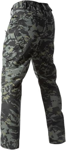 Generic Tactical Cargo Pants for Men Stretch Water Resistant Ripstop Pants Outdoor Lightweight Work Hiking Pant with Pockets