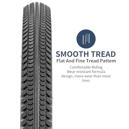 YUNSCM 24" Road Bike Tires 24X2.125/57-507 Compatible with 24 x 2.125 Bike Bicycle Tires (Y-789)