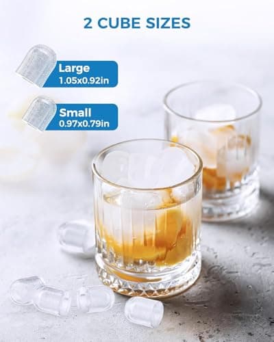 Antarctic Star Countertop Ice Maker Portable Ice Machine with Handle,Self-Cleaning Ice Makers, 26Lbs/24H, 8 Ice Cubes Ready in 6 Mins for Home Kitchen Bar Party (Grey)