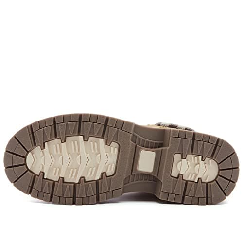 ANJOUFEMME Work Hiking Boots for Women Waterproof - Womens Outdoor Ankle Boots Lightweight Snow Winter Boots for Trekking Walking