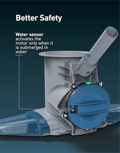 KOKIDO Rechargeable Heavy Duty Pool Leaf Vacuum Cleaner, Commercial Power Suction for Pool Closing, Standard and Fine Filter Bags, for Larger Leaves and Debris, Inground and Above Ground Pools XV910