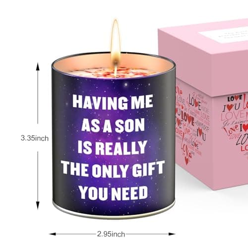 Mothers Day Gifts from Son,Gifts for Mom from Daughter, Son, Kids-Unique Mom Gift Ideas,Mama Candle, Dad Birthday, Gardenia Scented Candles